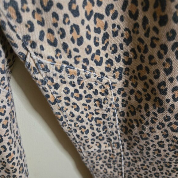 Anthropologie Pilcro The Wanderer Mid Rise Relax Leg Jeans Leopard Size 32 - Picture 11 of 14